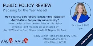 AAUW Illinois Public Policy Review - Preparing for the Year Ahead!