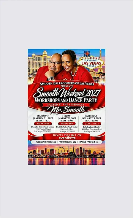 Smooth Ballroom Dance Weekend 2027 - Las Vegas  (2 LOCATIONS)