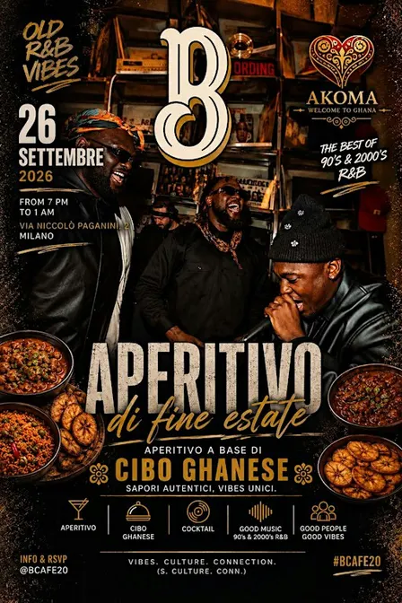 AKOMA & B Café – Ghanaian Aperitivo & Old R&B Vibes