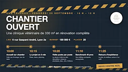 Chantier ouvert · Rénovation complète d'une clinique vétérinaire, Lyon 2e