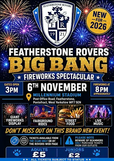 Featherstone Rovers Big Bang Fireworks Spectacular
