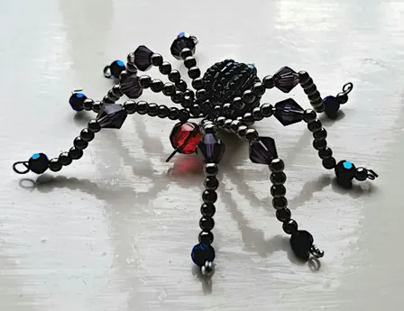 Create at Staircase - beaded Spiders