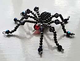 Create at Staircase - beaded Spiders