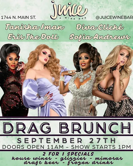DRAG BRUNCH @ JUICE WINE BAR