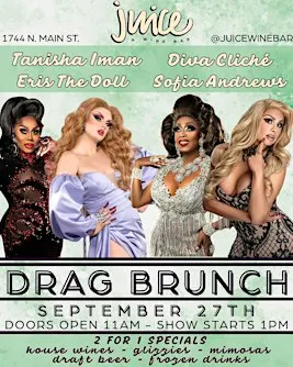 DRAG BRUNCH @ JUICE WINE BAR