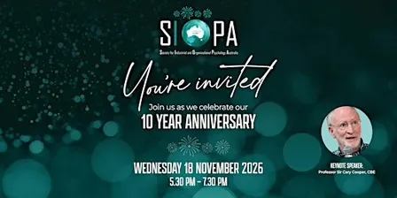 SIOPA 10-Year Celebration Event (Perth)