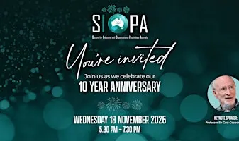 SIOPA 10-Year Celebration Event (Perth)
