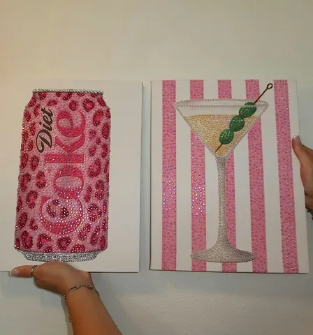 Dazzle and Design Workshop (Bedazzled Canvas & Coaster)