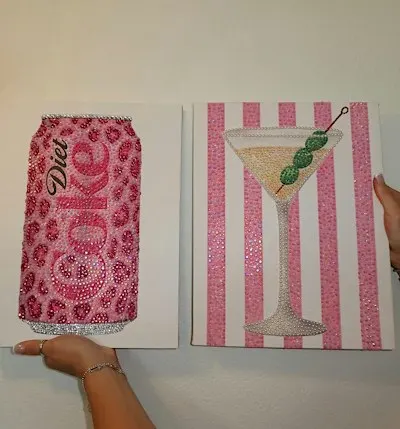 Dazzle and Design Workshop (Bedazzled Canvas & Coaster)