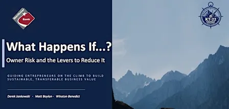 What Happens If...? Owner Risk and the Levers to Reduce It