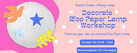 Decorate Rice Paper Lamp Workshop - Starlet Studio x Posey Lamps