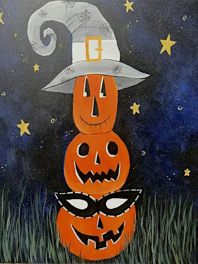Haunted harvest Paint and Sip in Cypress! Halloween event!