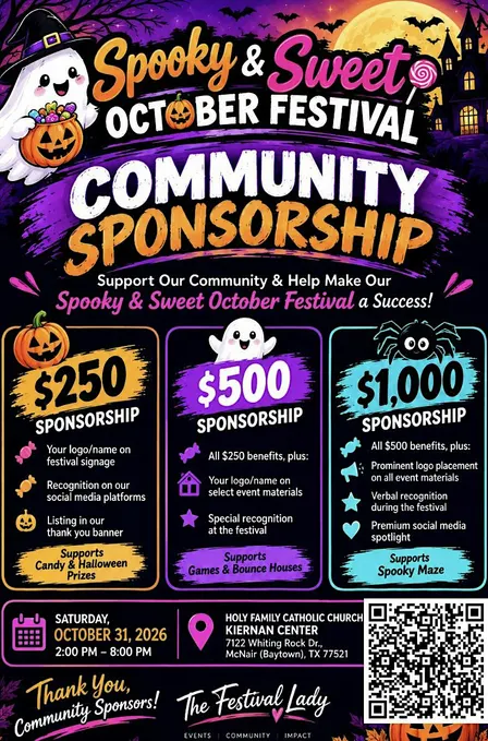 Spooky & Sweet October Festival Community Sponsor