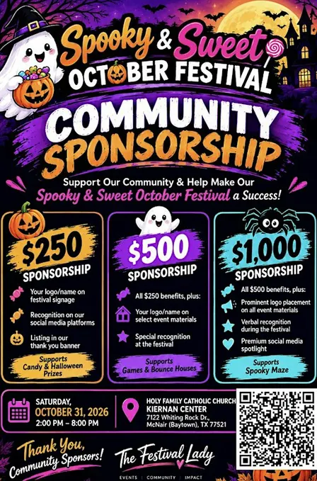Spooky & Sweet October Festival Community Sponsor
