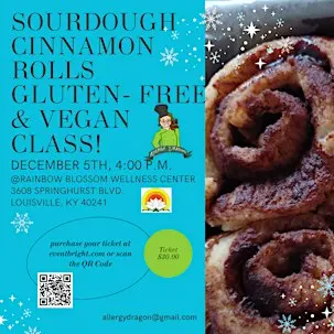 In-Person Sourdough Cinnamon Rolls Class GF, Vegan, & Top 9 Allergen-Free
