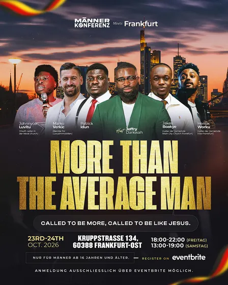 MORE THAN THE AVERAGE MAN (Männerkonferenz)