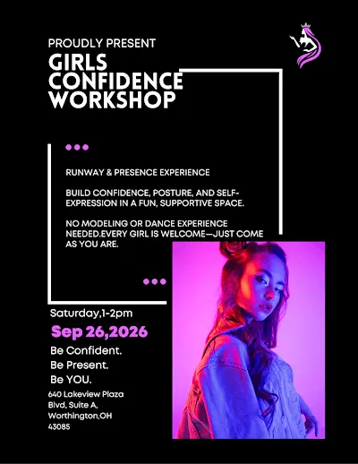 Confidence & Runway Workshop for Kids Ages 6–12