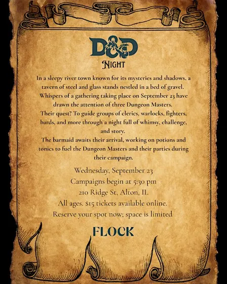 D&D Night at FLOCK Food Truck Park & Bar