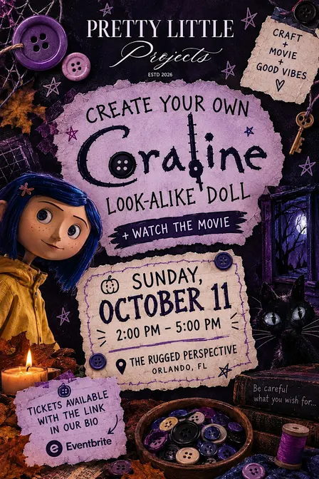 Coraline look Alike Doll