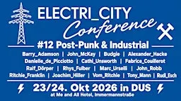 ELECTRI_CITY Conference    Samstag, 24. Okt    E_CITY TALKS