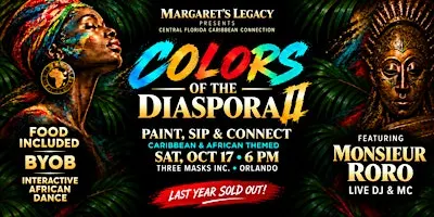 Caribbean/African Paint & Sip- Colors of the Diaspora!