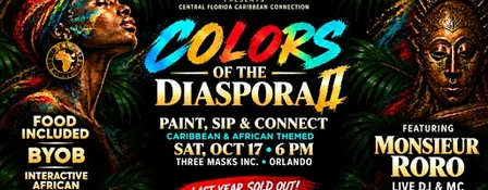 Caribbean/African Paint & Sip- Colors of the Diaspora!