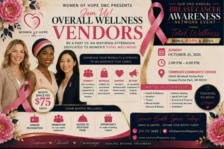 Overall Wellness Vendors :Total Wellness Mind, Body, & Soul Network Event