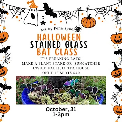 Beginner Friendly Stained Glass Bat Class