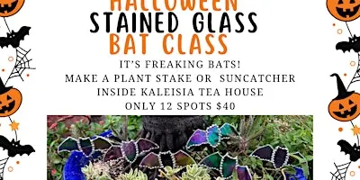 Beginner Friendly Stained Glass Bat Class