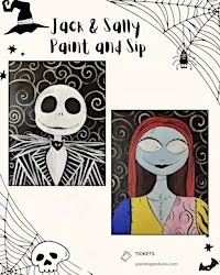 Nightmare before Xmas Paint and Sip- $10 food/drink voucher included