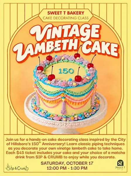 Lambeth vintage cake decorating class!