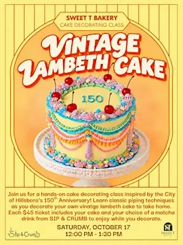 Lambeth vintage cake decorating class!