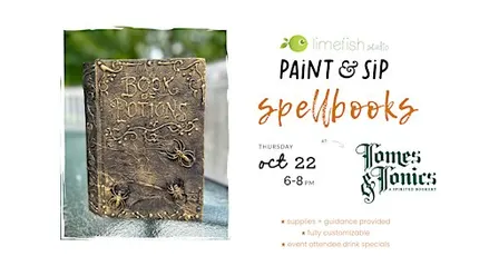 PAINT & SIP: Spellbooks (Limefish Studio @ Tomes & Tonics)