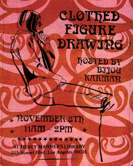 Clothed Figure Drawing at Heavy Manners Hosted by Bijou Karman (11/8)