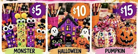 The Activity Bar HTX: Halloween Crafts & Create Pop-UP