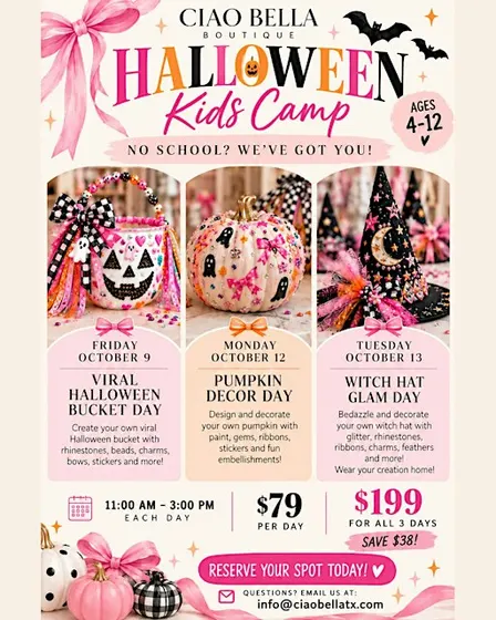 Ciao Bella Halloween Kids Camp