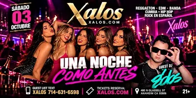XALOS SATURDAYS OCT. 3