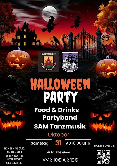 Halloween Party Gevelsberg Aula Alte Geer