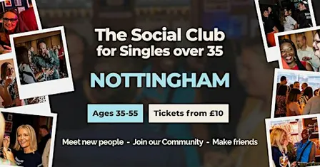 Singles Evening Mixer @ The Wollaton NOTTINGHAM (Ages 35-55)