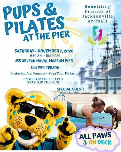 Pups & Pilates at the Pier