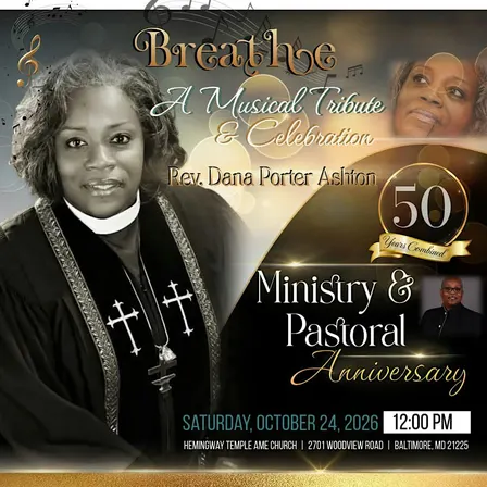 BREATHE❤️‼️ A musical tribute and celebration of  Rev. Dana Porter Ashton