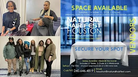 NATURAL HAIR FEST HOUSTON  -Vendor Opportunity -Daytime Event
