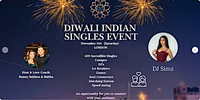 Indian Diwali Singles Event London