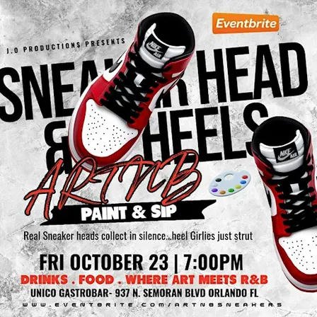 ArtNB Paint & Sip Sneakerhead & Heels
