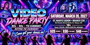 The Ultimate Video Dance Party: 80's, 90's to Current