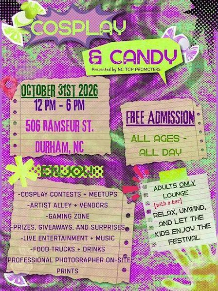 Cosplay & Candy: Free Durham Truck-or-Treat Halloween Festival