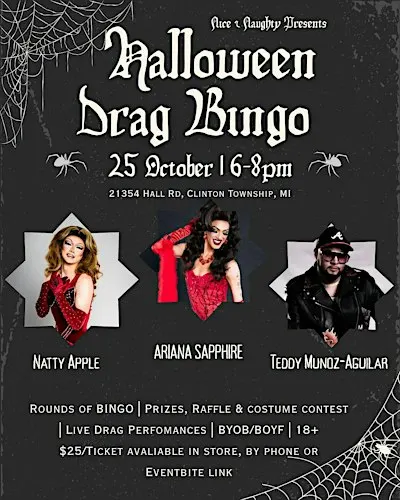 Halloween Drag Bingo/Costume Contest - Nice & Naughty (Clinton Township)