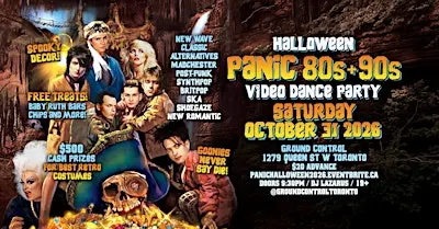 PANIC: 80s/90s Halloween Video Dance Party w/ DJ Lazarus