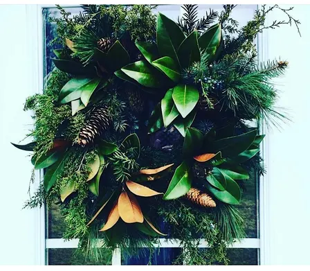 Create a fresh wreath or garland workshop