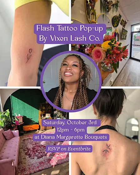 Flash Tattoo Pop-Up with Vixen Lash Co.